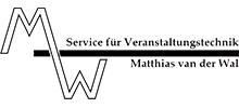 Service für Veranstaltungstechnik – Matthias van der Wal Logo
