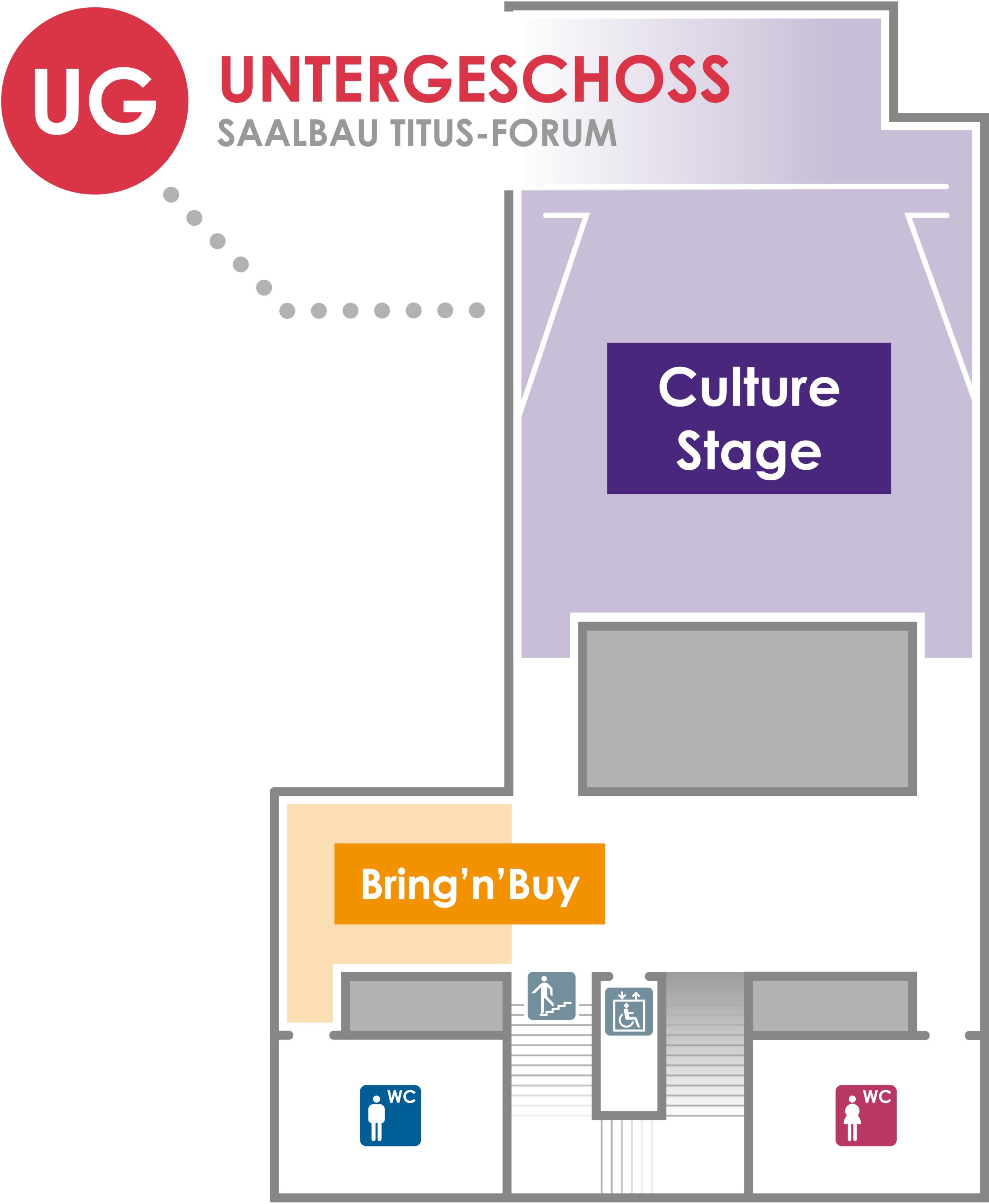 CosDay² 2023 Lageplan SAALBAU Titus-Forum UG