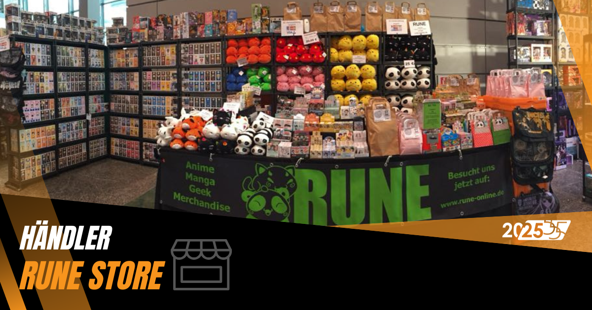 Händlerstand des Rune stores.