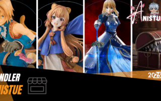 Verschieden Anime Figuren werden von Anistue präsentiert.