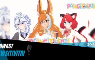 Das Trio Pawsitivitri in süß gezeichneten Furrygirls Animestyle.