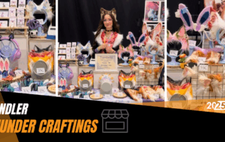 Händler Thunder Craftings und ihr Händlerstand.