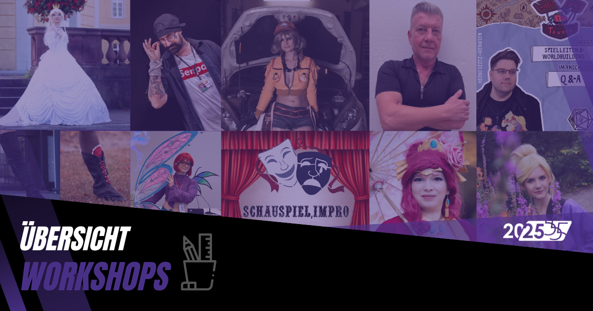 Eine Collage von Workshopleiter zum CosDay² 2025.